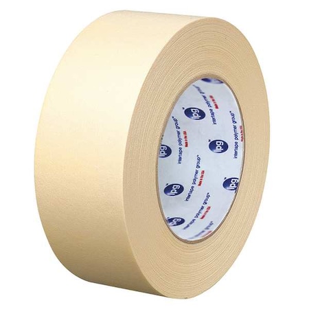 Intertape Masking Tape, 48 mm W x 54 4/5 m L, 6.3 mil Thick, Tan, Rubber Adhesive, 24 PK PG5...130G