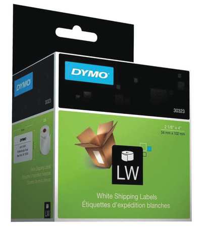 DYMO 4" x 2-1/8" Black/White Shipping Labels, Pk220 30323