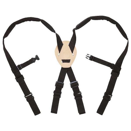 Clc Work Gear Tool Suspenders, Tool Belt Suspenders, Black, Nylon, 0 Pockets 5122