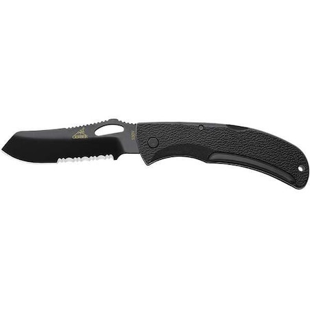 Gerber Fold Knife, Serrated, Sheep Foot, 3-1/2 in 22-01648G