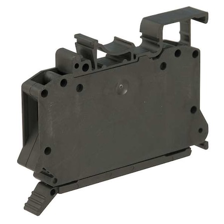 Schneider Electric Terminal Block, Fused Disconnect, 1 Pole, 6 A, 600 V AC, 10 AWG, Screw Termination, Black NSYTRV42SF5
