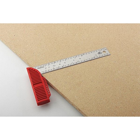 Bora Portamate Try Square, SS/Red Polymer, 12 In, mm/cm 531012