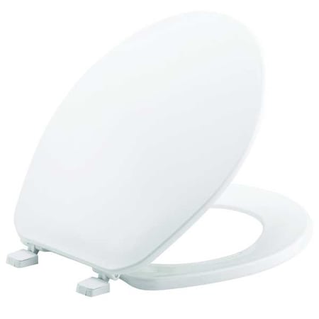 Bemis Toilet Seat With Cover, Plastic, Round, White GR70 000