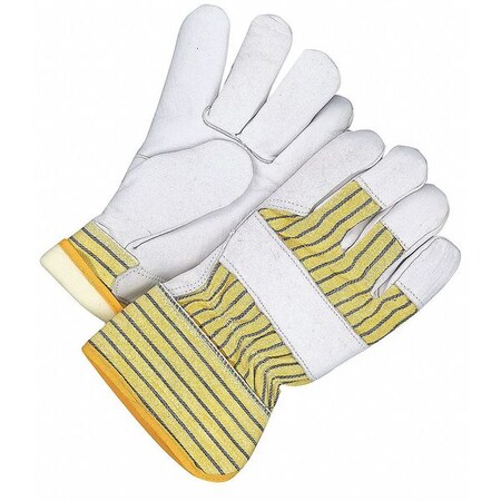 Bdg Leather Gloves, Cowhide, L, Tan, PR 40-9-173TFL