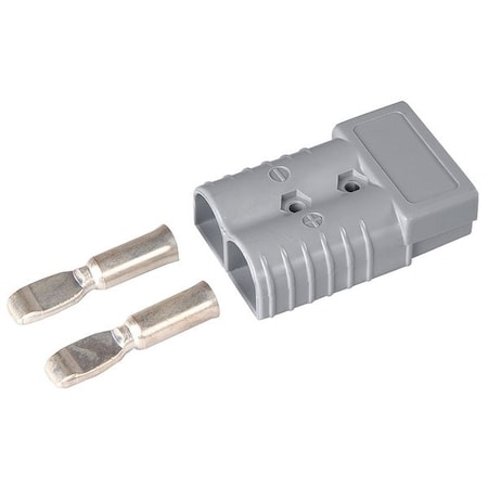 Westward Heavy Duty Plug, Brass/Silver, 2/0 Gauge 23PC32