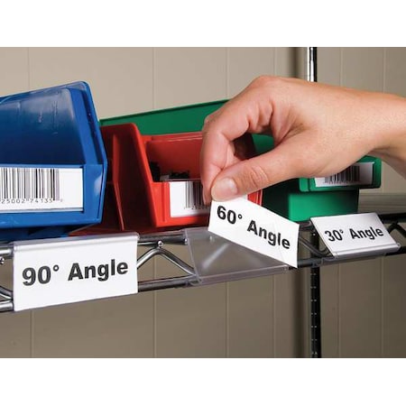 Aigner Index Angle Label Holder, 3", Clear, Pk25 WRS1253