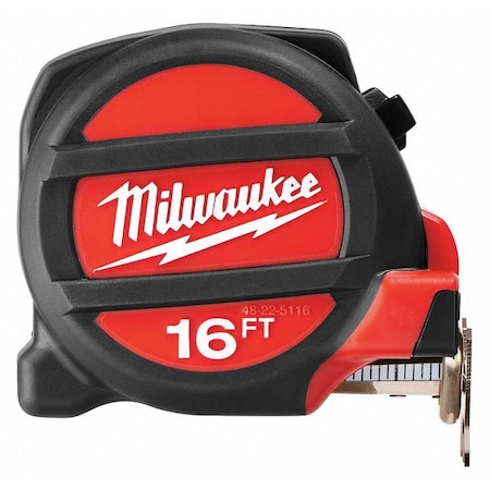 Milwaukee Tool 16 ft Tape Measure, 1 in Blade 48-22-5116