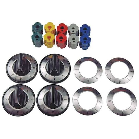 Robertshaw Surface Element Dial Kit, Black, Electric t 4 4590-764