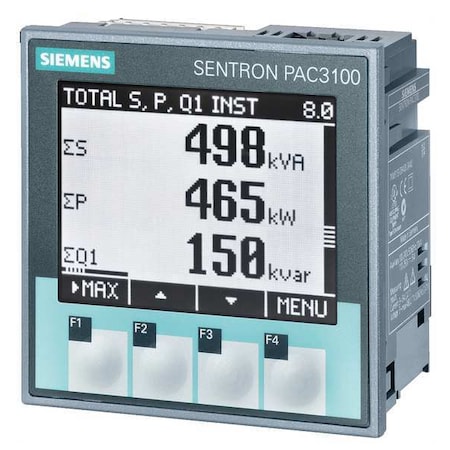 Siemens Power Meter, LCD, 120/240VAC 7KM31330BA003AA0