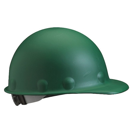 Fibre-Metal Hard Hat, Roughneck P2HN, Thermoplastic, 8 Point Ratchet, Type 1, Class G, Green P2HNRW74A000