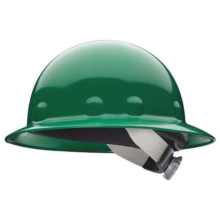 Fibre-Metal By Honeywell Hard Hat, Super Eight E1, Thermoplastic, 8 Point Swing Ratchet, Type 1, Class E, Green E1SW74A000