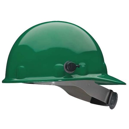 Fibre-Metal By Honeywell Hard Hat, Super Eight E2, Thermoplastic, 8 Point Swing Ratchet, Type 1, Class G, Green E2QSW74A000