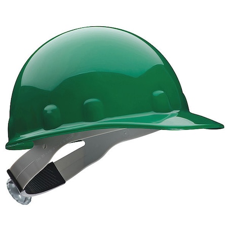 Fibre-Metal By Honeywell Hard Hat, Super Eight E2, Thermoplastic, 8 Point Ratchet, Type 1, Class E, Green E2RW74A000