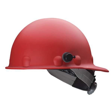 Fibre-Metal By Honeywell Hard Hat, Roughneck P2A, Fiberglass, 8 Point Swing Ratchet, Type 1, Class G, Red P2AQSW15A000