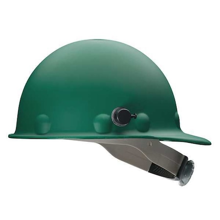 Fibre-Metal By Honeywell Hard Hat, Roughneck P2A, Fiberglass, 8 Point Ratchet, Type 1, Class G, Green P2ASW74A000