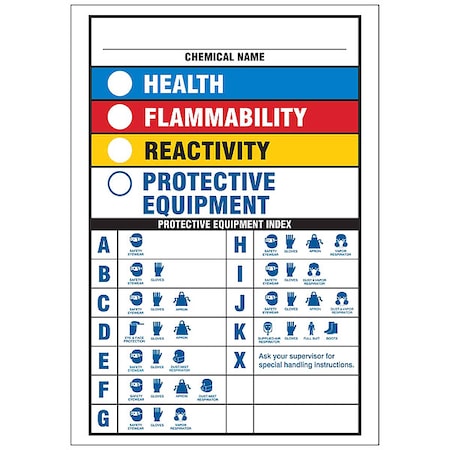 Brady Sign, 10 in H, 7 in W, Aluminum 46881