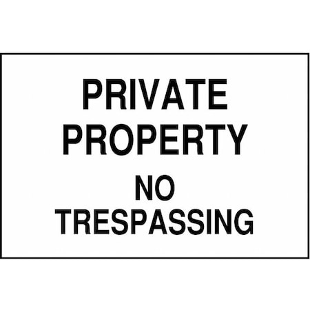 Brady Safety Sign, 10 in Height, 14 in Width, Aluminum, Rectangle, English 40813