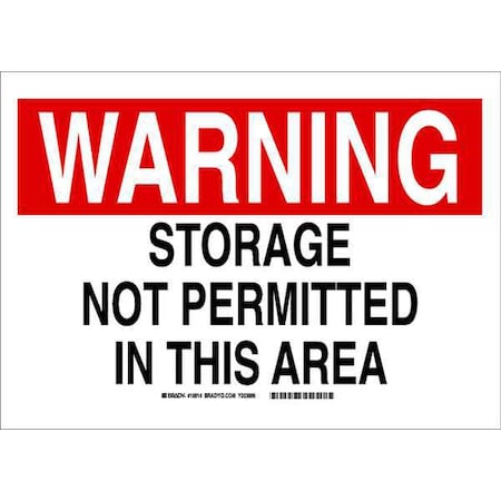Brady Safety Sign, 10"X14", Aluminum, Header Background Color: Red, 18917 18917