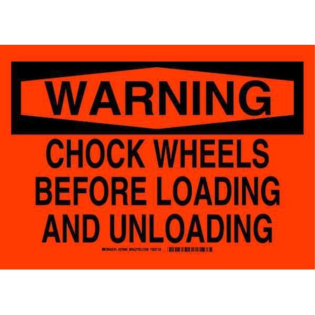 Brady Safety Sign, 10" H, 14" W, Aluminum, Rectangle, English, 37090 37090