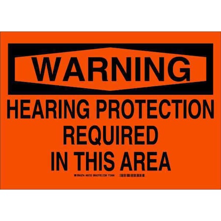 Brady B401 7X10 BLK/ORG, 21771 21771