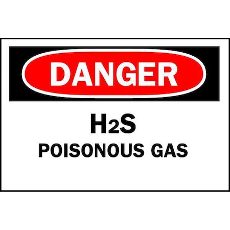 Brady Safety Sign, 7 in H, 10 in W, Rectangle, English, 43015 43015