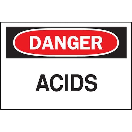 Brady Safety Sign, 10 in H, 14 in W, Rectangle, English, 43455 43455