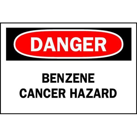 Brady Safety Sign, 7 in H, 10 in W, Plastic, Rectangle, English, 22725 22725