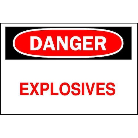 Brady Safety Sign, 7 in H, 10 in W, Plastic, Rectangle, English, 25654 25654