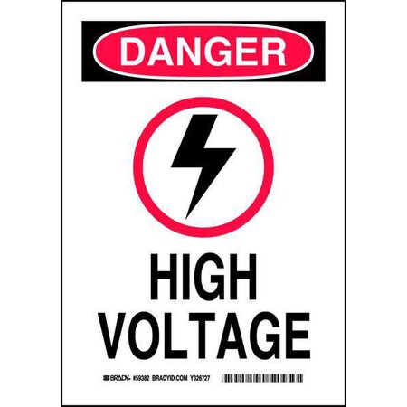 Brady Electrical Hazard Sign, 45427 45427