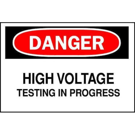 Brady Safety Sign, Aluminum, Rectangle, English 43125