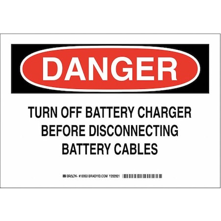 Brady Electrical Hazard Sign, 16953 16953