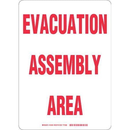 Brady Evacuation Sign 103592