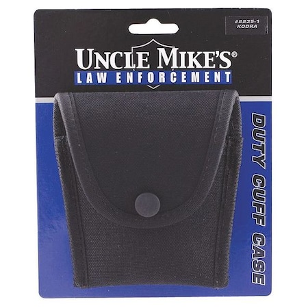 Uncle Mikes Handcuff Case, Black, Nylon, Duty Cuff 88351
