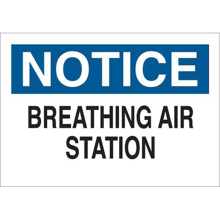 Brady Safety Sign, 10 in H, 14 in W, Rectangle, English, 41201 41201