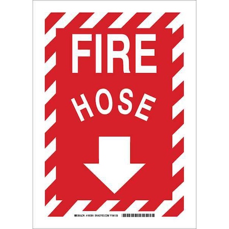 Brady Safety Sign, 14 in Height, 10 in Width, Polyester, Rectangle, English 90384