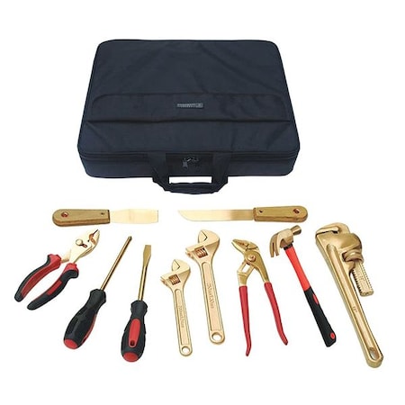Westward Hazmat Nonsparking Tool Set, 10 pc. 23X829