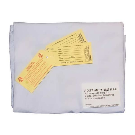 Medsource Body Bag, White, Pediatric, PK10 MS-BOD300