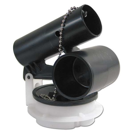 Kissler Plastic Flush Valve, Black 68-7250