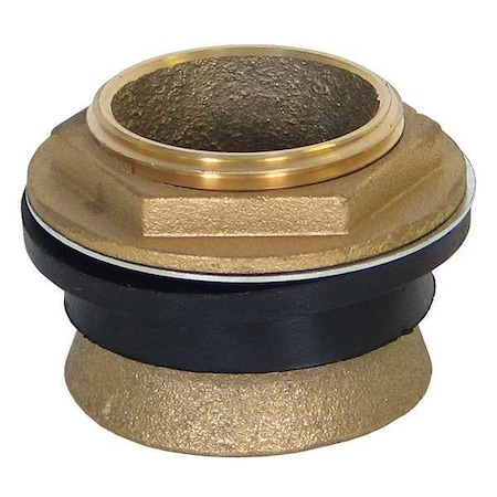 Kissler Toilet Spud, 1-1/4", Brass, Brass 57-0515