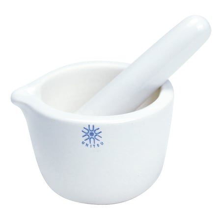 United Mortar and Pestle, Porcelain, Glzd, 1150C JMD050