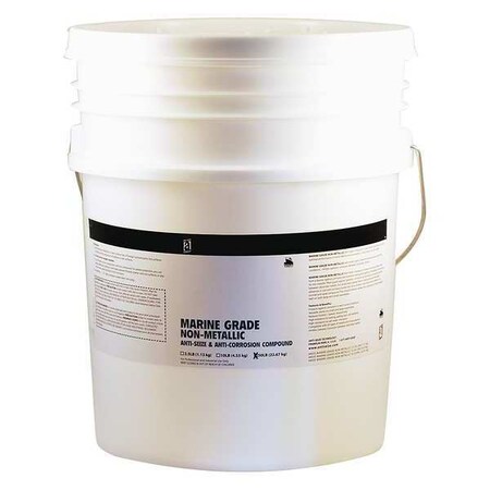 Anti-Seize Technology Anti-Seize, Marine Grade, Pail, 50 lb, Non-Metallic Base, 2400 Degrees F Max Op Temp, Paste 44050