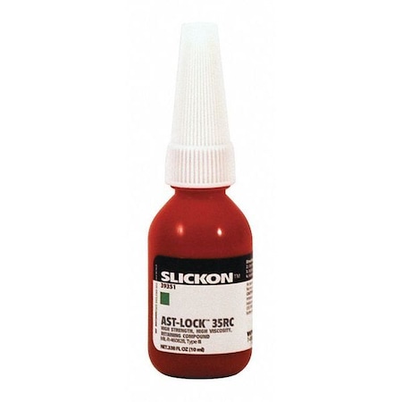 Anti-Seize Technology Retaining Compound, 35RC Series, Green, Liquid, 10ml, Bottle 39351