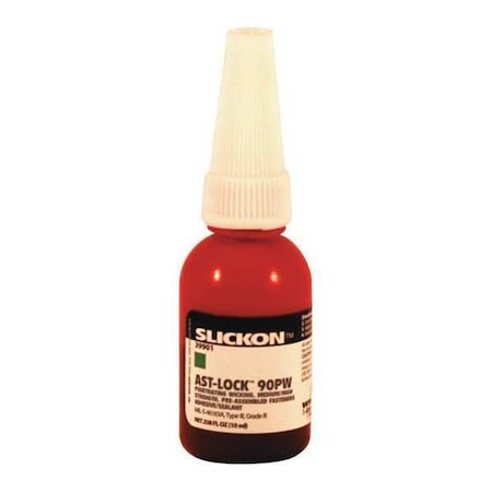 Anti-Seize Technology Wicking Grade Threadlocker, ANTI-SEIZE TECHNOLOGY 90PW, Green, Medium/High, Liquid, 0.34 fl oz 39901