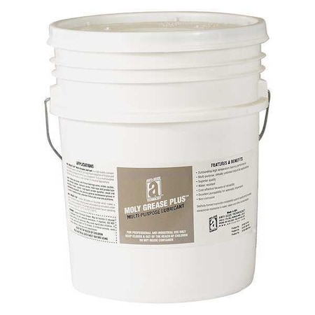 Anti-Seize Technology Multipurpose Grease, 35 lb, Pail, Mineral Base, 375 Degrees F Max Op Temp, Black 24135