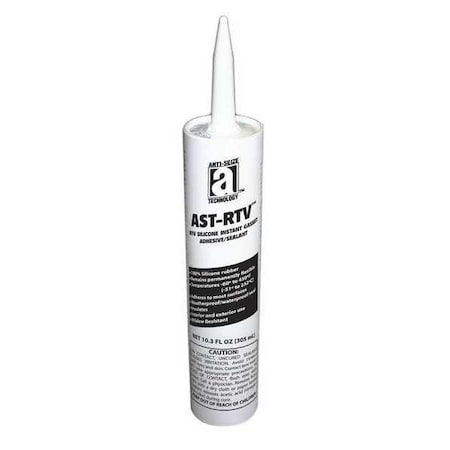 Anti-Seize Technology Waterproof RTV Gasket Maker, 10.3 oz, White, Temp Range -75 to 450 Degrees F 27104