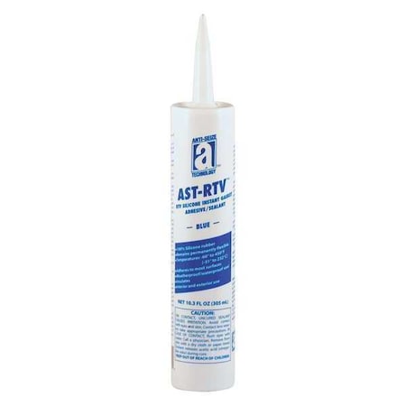 Anti-Seize Technology Waterproof RTV Gasket Maker, 10.3 oz, Blue, Temp Range -75 to 450 Degrees F 27107