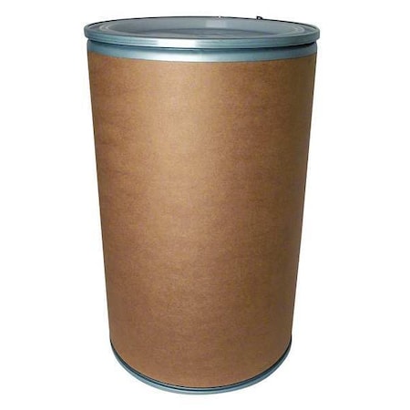 Zoro Select Open Head Transport Drum, Fiber, 55 gal, Unlined, Brown FFL21-55PC