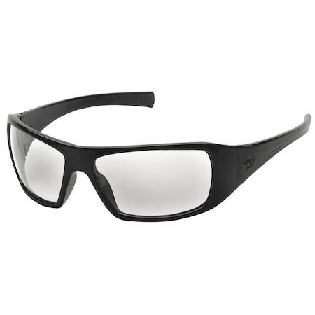 Pyramex Goliath(R), Safety Glasses, Anti-Scratch, Clear Lens, Black Frame, Full-Frame SB5610D