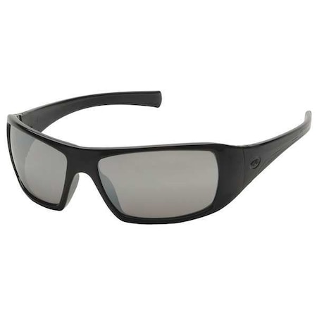 Pyramex Goliath(R), Safety Glasses, Anti-Scratch, Gray Mirror Lens, Black Frame, Full-Frame SB5670D