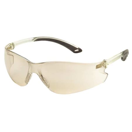 Pyramex Safety Glasses, Itek Series, Anti-Scratch, Frameless, Gray Mirror, Indoor/Outdoor Lens S5880S
